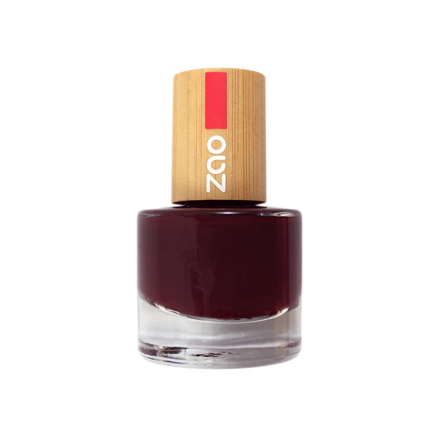 Zao Makeup Nail Polish - Black Cherry - Life Before Plastik